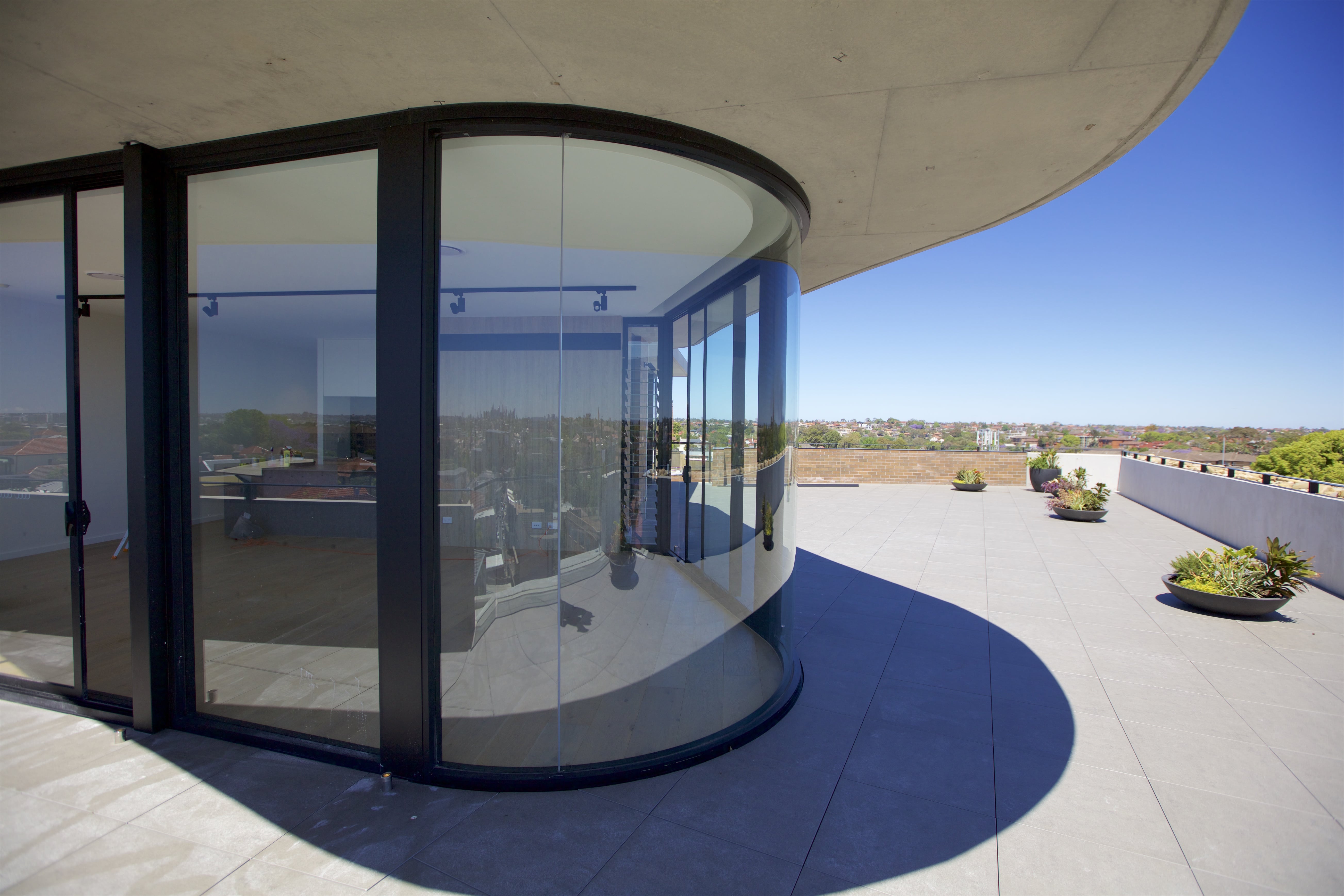 Curved Toughened Bent And Curved Glass